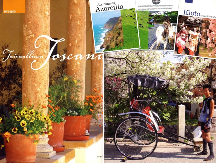 What a pleasure to photograph and write about amazing places like the Azores, Kyoto and Tuscany for Lento.