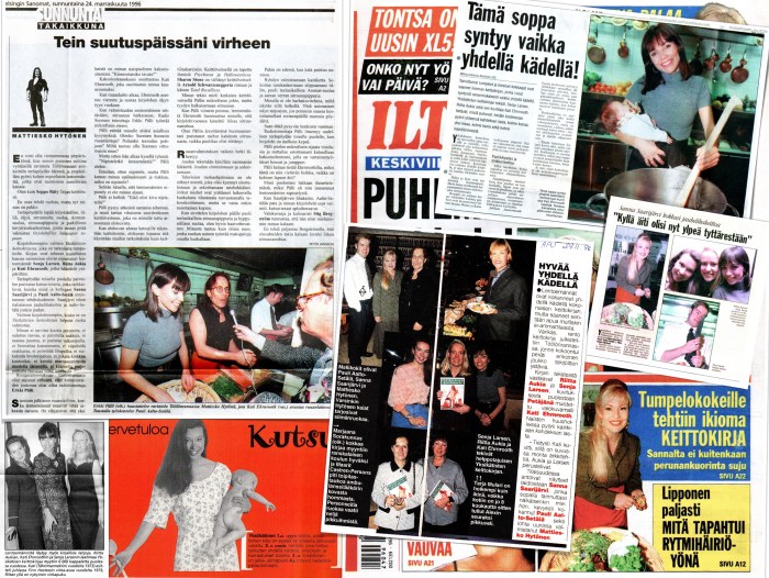 News, tv and magazines. The cookery book for the single handed was everywhere.